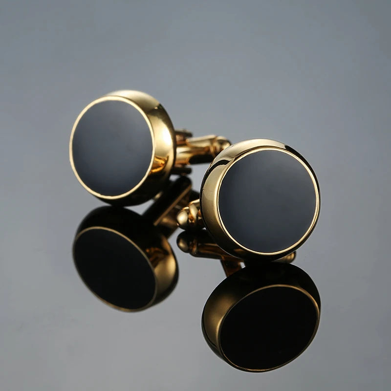 New Cufflinks High-quality Wedding Gifts Large Round Cufflink For Men High Quality Cufflinks Men Suit Accessories