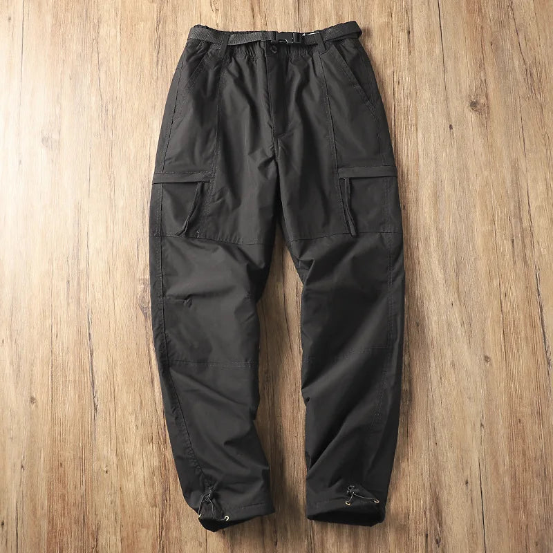 Outdoor Workwear Pants Men's Loose Fce Lined Thi Soft ell Hiking Mountain Climbing Windproof Waterproof Jaet Pants