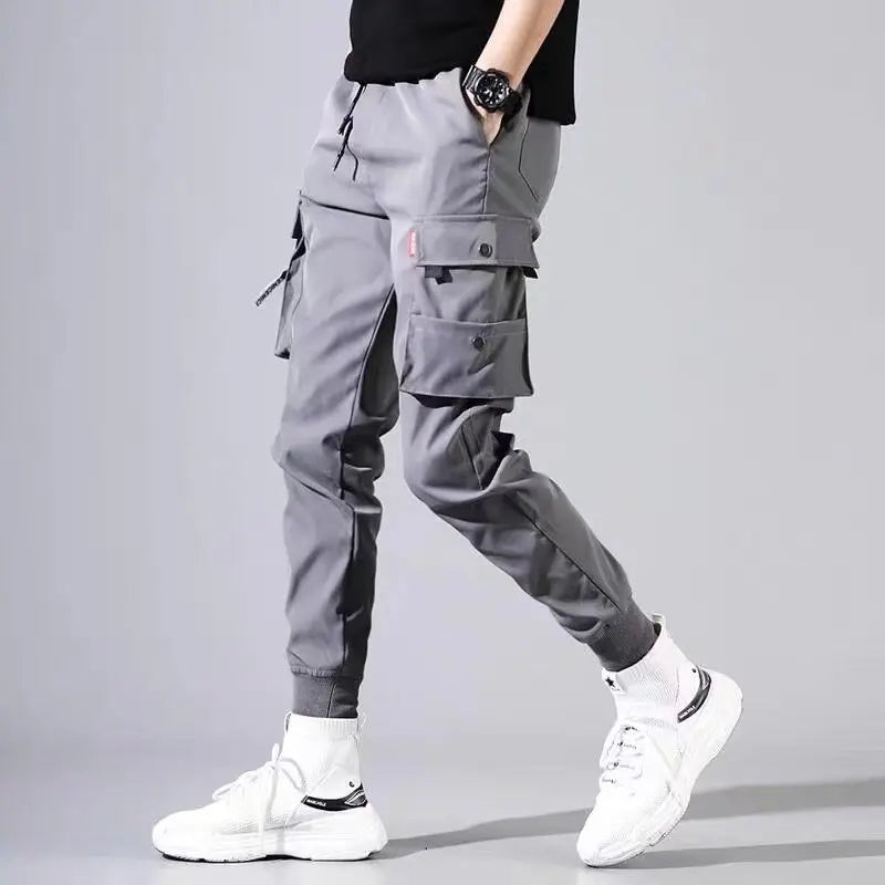 2025 New Outdoor Casual Two-color Multi Pocket Pants for Men, Wear-resistant Loose Straight Tube Multi Pocket Work Pants Men