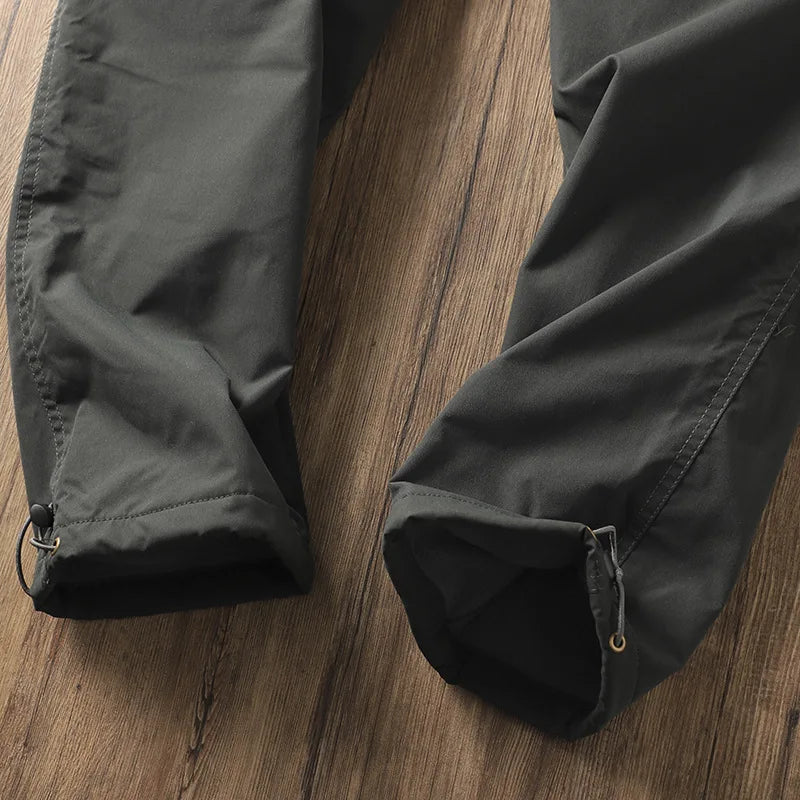 Outdoor Workwear Pants Men's Loose Fce Lined Thi Soft ell Hiking Mountain Climbing Windproof Waterproof Jaet Pants