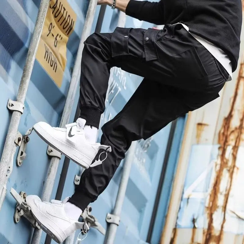 2025 New Outdoor Casual Two-color Multi Pocket Pants for Men, Wear-resistant Loose Straight Tube Multi Pocket Work Pants Men