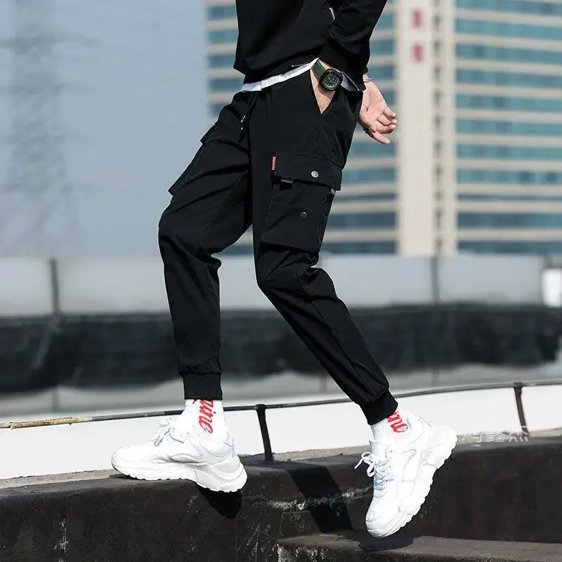 2025 New Outdoor Casual Two-color Multi Pocket Pants for Men, Wear-resistant Loose Straight Tube Multi Pocket Work Pants Men