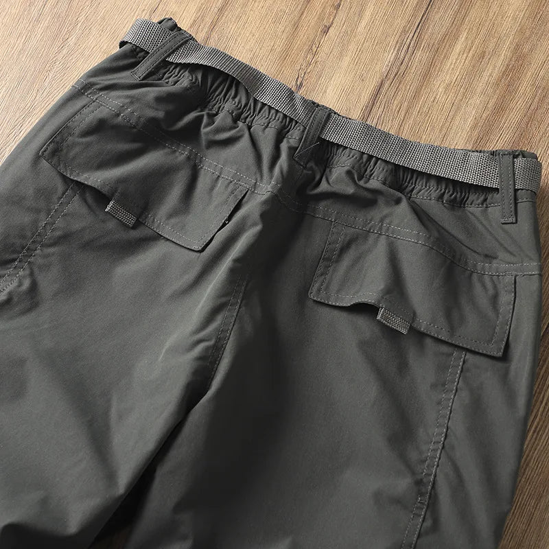Outdoor Workwear Pants Men's Loose Fce Lined Thi Soft ell Hiking Mountain Climbing Windproof Waterproof Jaet Pants