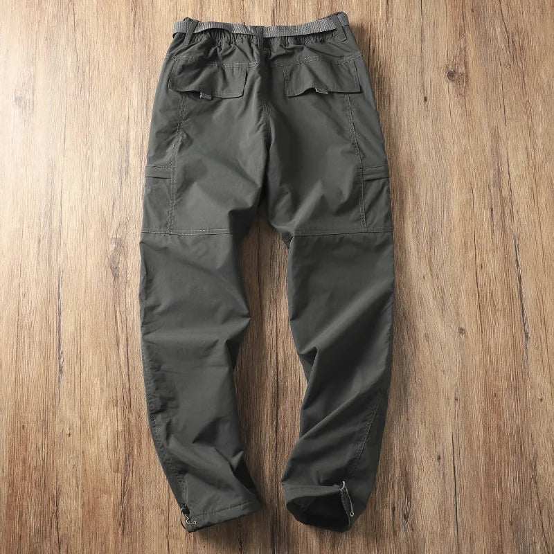Outdoor Workwear Pants Men's Loose Fce Lined Thi Soft ell Hiking Mountain Climbing Windproof Waterproof Jaet Pants