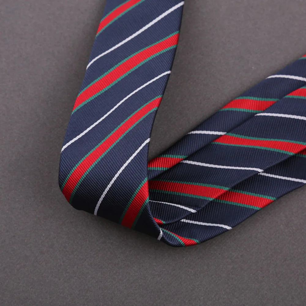 Elegant Blue Pink Striped 8 cm Men Tie For Men Suit Accessories Wedding Workplace Birthday Party Outfit