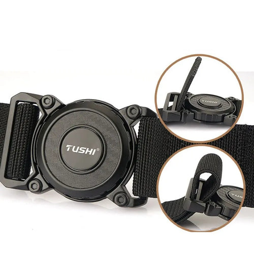 2023 Rotary Metal Pluggable Buckle Belts For Men Wear-resistant Nylon Tactical Belt Multifunctional Outdoor Work Belt Hunting