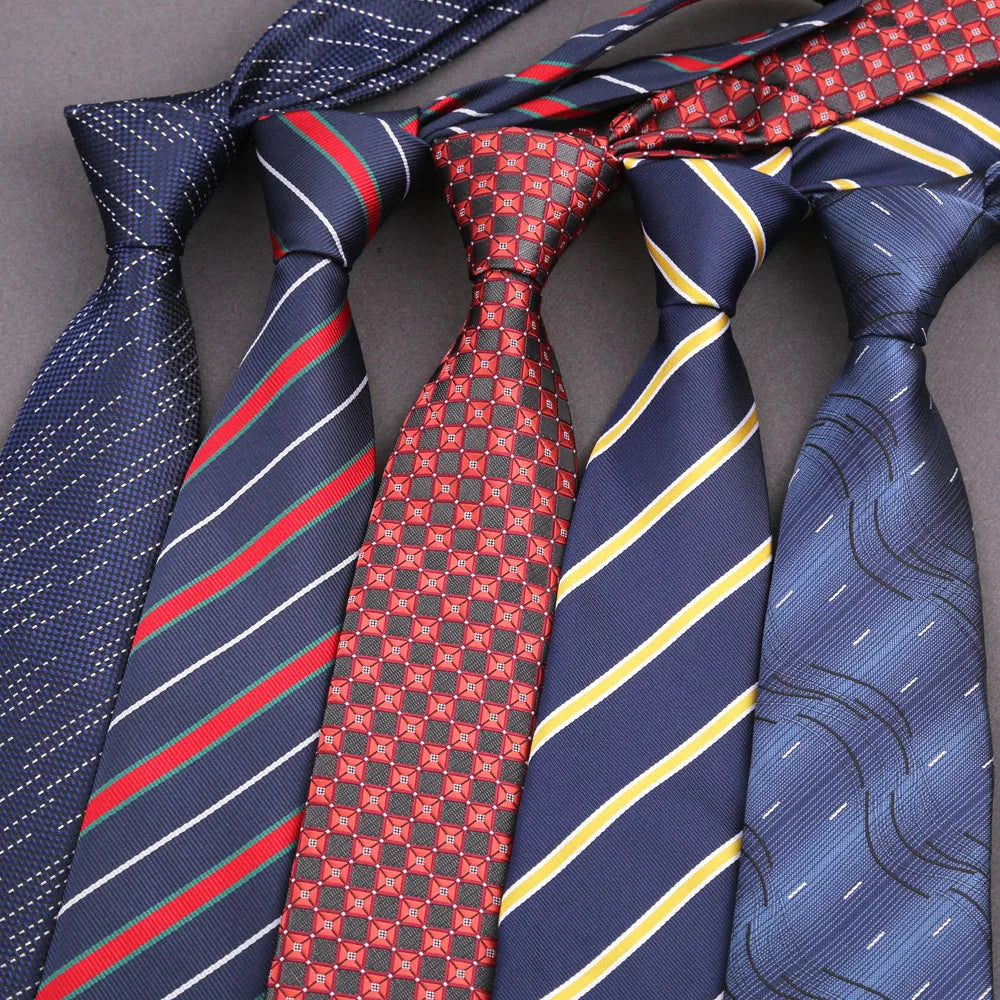 Elegant Blue Pink Striped 8 cm Men Tie For Men Suit Accessories Wedding Workplace Birthday Party Outfit