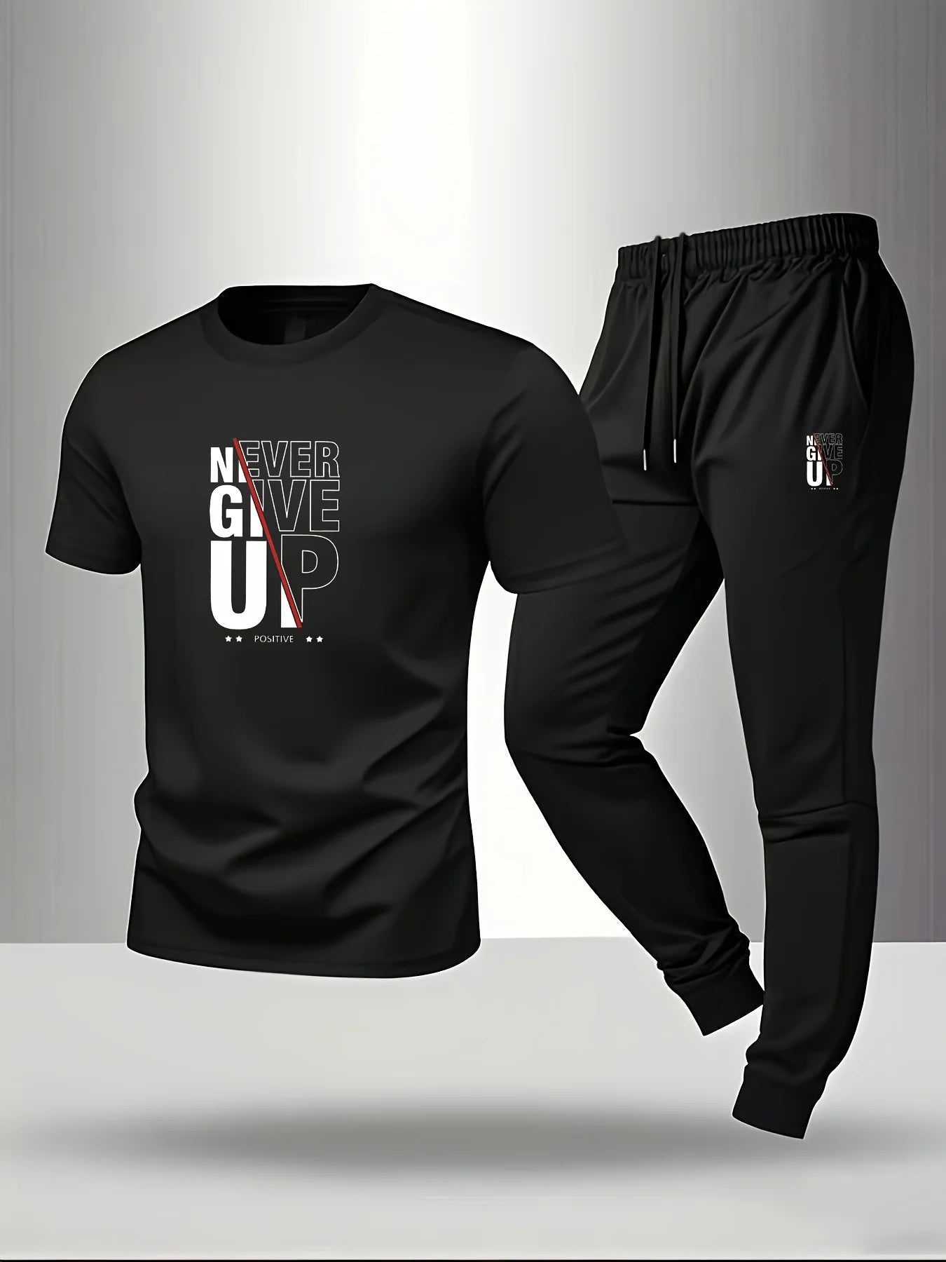 Men's casual sports outfit - T-shirt and pants - Men's underwear and sleepwear - Trendy and fashionable outfit Environmentally