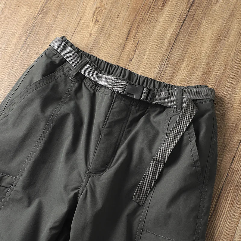 Outdoor Workwear Pants Men's Loose Fce Lined Thi Soft ell Hiking Mountain Climbing Windproof Waterproof Jaet Pants